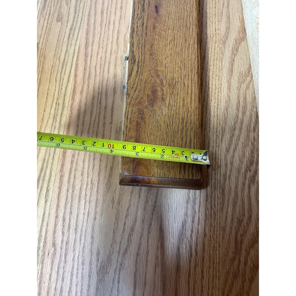 Vintage Solid Oak Wall Shelves Set of 2 Wood Display Shelves Cottage Decor